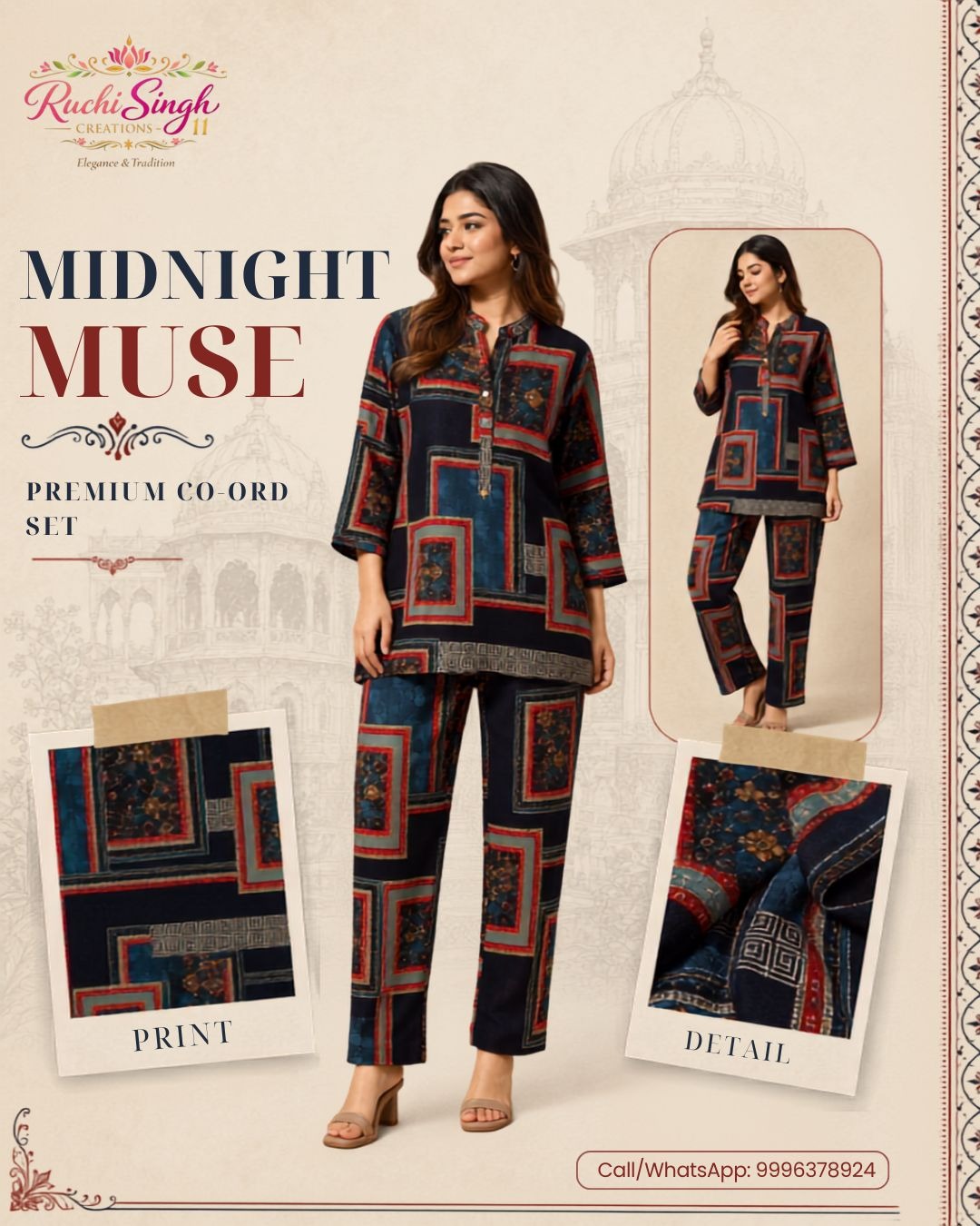 Midnight Muse Printed Co-Ord Set — brand Instagram product photo